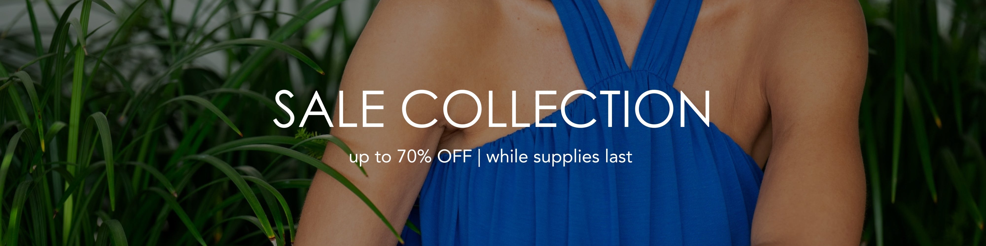 Woman in Jjwinks Cosmo top in cobalt color